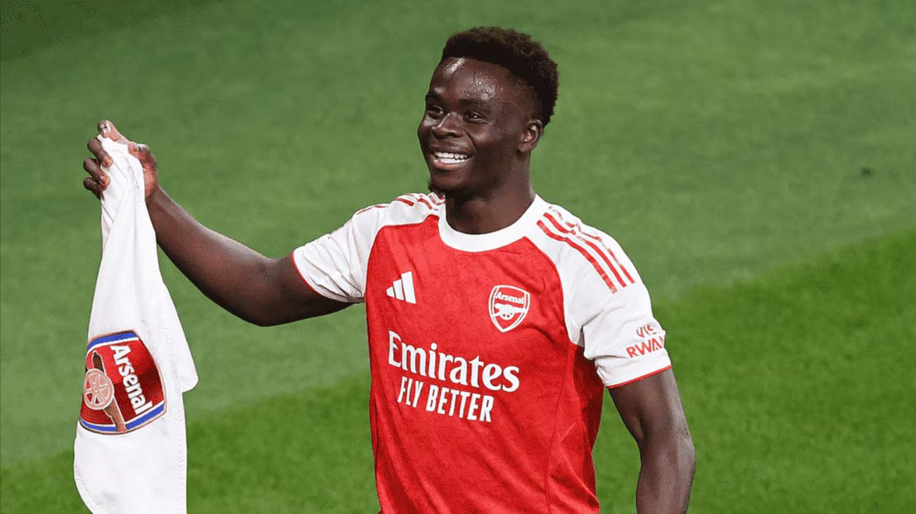 ¿O perderse el Crystal Palace? Saka no aparece en las fotos de entrenamiento previas al partido del Arsenal, lo que preocupa a los aficionados