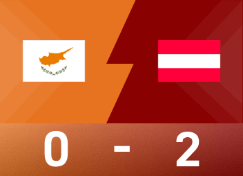 Informe previo al Mundial: Anautovic anotó dos goles, Austria 2-0 Chipre